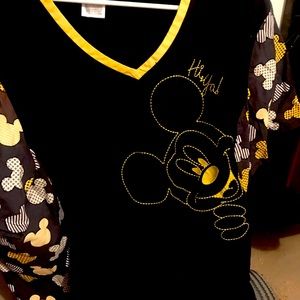 Mickey scrub top